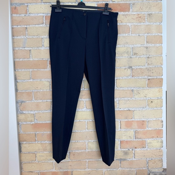 Cambio Black and Navy Check Dress Pant - Picture 1 of 5